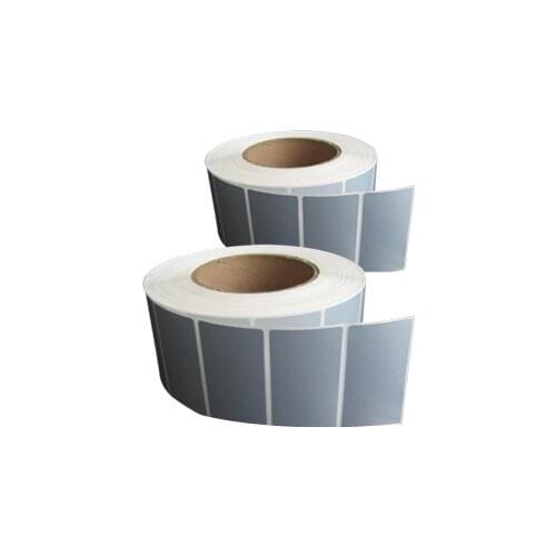 90*60mm*1000 blank matte silver PETadhesive label bar code printer sticker
