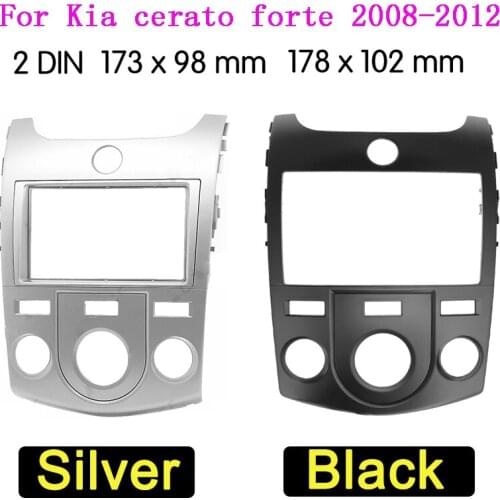 Car Radio GPS Fascia for KIA FORTE Cerato 2009 Dash Kit Frame Installation Refitting Mount Facia Plate Bezel DVD Stereo Panel