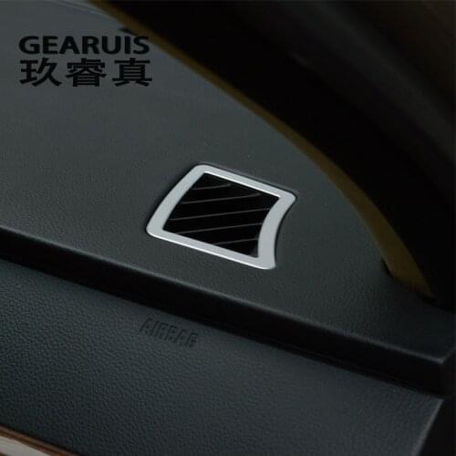 Car styling AC Outlet Trim dashboard Air Outlet Frame Decorative Covers Stickers for BMW 5 series E60 auto Interior Accessories