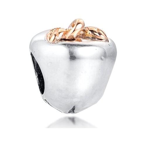 Apple of My Eye Charm S925 Original Fit Pandora Bracelets Sterling Silver Charms Beads for Jewelry Making Bead Bijoux rosario