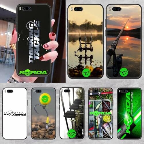 Korda Fishing Tackle Phone case For Xiaomi Mi Max Note 3 A2 A3 8 9 9T 10 Lite Pro Ultra black 3D Etui painting cover trend funda