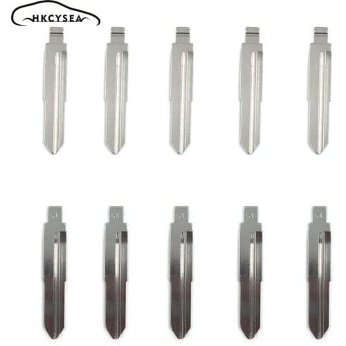 HKCYSEA 10 pcs/lot Metal Blank Uncut Flip KD Remote Key Blade Type #51 for Chery A5 A3 for Tiggo Key Blade NO. 51