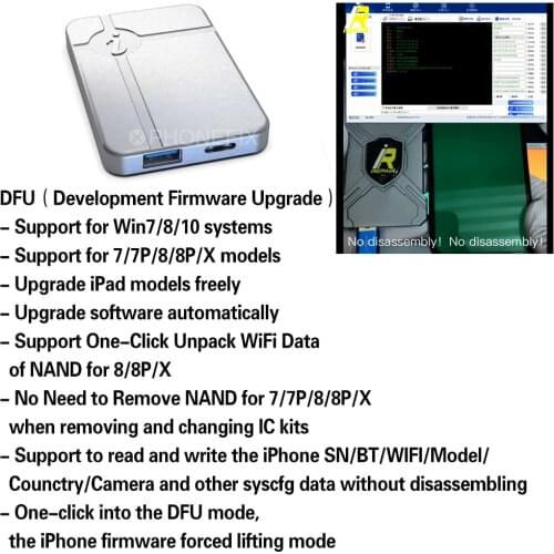 IBox DFU Programming Tool same DFU BOX No Disassembly Required HDD Reading Writing Change Serial Number for IP 6 7 8 P X & ipad