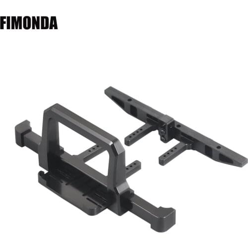 FIMONDA Classic Metal Front Rear Bumper for 1/10 RC Crawler Traxxas TRX4 Defender