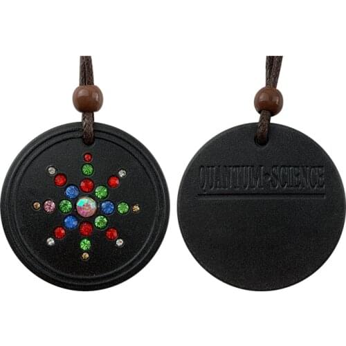Quantum Scalar Energy Pendant Necklace Anti EMF Protection Crystal Charm