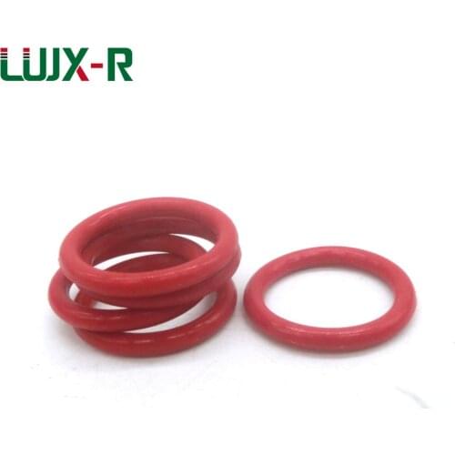 LUJX-R 2.4mm O Rings Seal Red VMQ O-Ring Washer OD 21/24/26/28/30/31/32mm "O" Type Ring Seal Silicone Gasket Sealing Orings