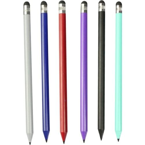 2 In 1 Multifunction Fine Point Round Thin Tip Touch Screen Pen Capacitive Stylus Pen For Smart Phone Tablet For IPad