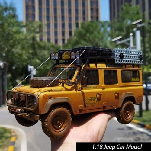 Diecast Alloy 1:18 Scale Defender 1993 Malaysia 110 Dirty Version Car Model Metal Die-Cast & Toy Vehicle Collectible