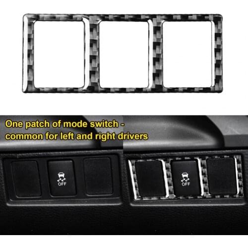 Panel Sticker Carbon Fiber Interior Car Mode Switch Cover Sticker 2014-2018 Tundra Interior Stickers наклейки на авто chevrolet