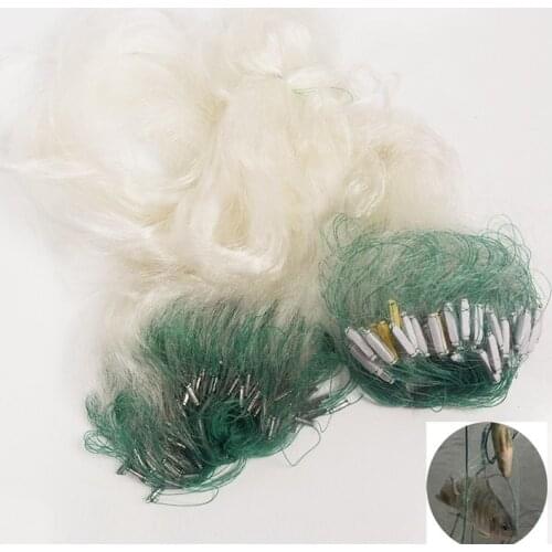 3 Layers 80cm Depth 35M Length Sinking Fishing Net Monofilament Nylon Trammel Gill Net for Fishing