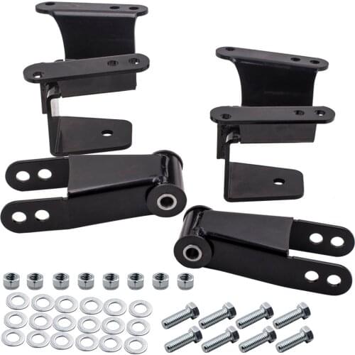 New 4" Rear Drop Lowering Kit Hanger Shackle for Chevy GMC C10 1973-87 2WD