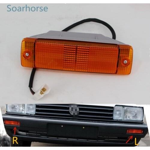 One Pair For VW Passat 32B Santana Front Bumper Turn Signal Light Indicator lamp Yellow