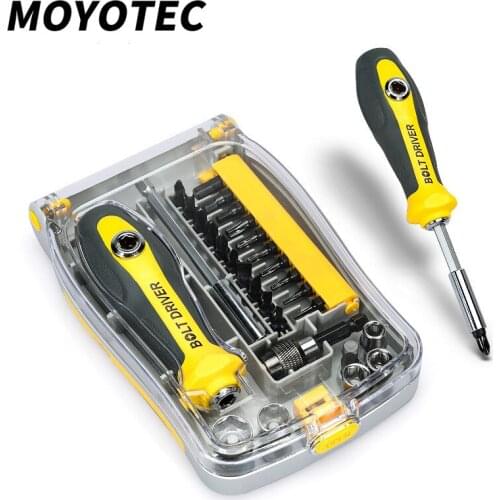 MOYOTEC 28 In 1 Screwdriver Set Multi-Bit Tools Repair Torx Screw Driver Screwdrivers Kit Household Hand Tools Combination Tools
