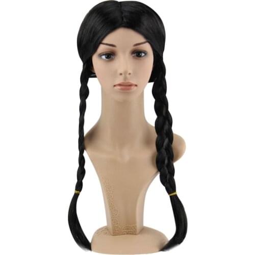 Halloween Cosplay Wig For Girl Birthday Party Accessories Double Twist Braid