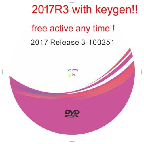 Latest 2017.3 R3 with keygen on DVD link software Support ISS Functions for delphis vd tcs pro for car truck