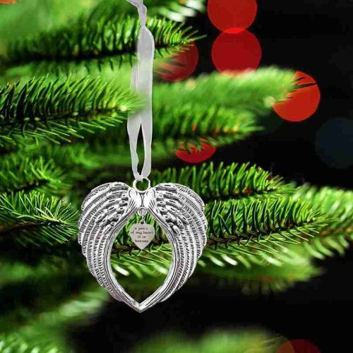 Christmas Angel Wing Pendant Ornament Printed A Piece Christmas Is Heart of Tree In Z7I6 Heaven Decoration My E8N5