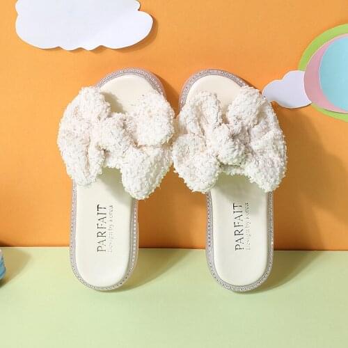 CAPSELLA Kids Girls Butterfly-Knot Beach Sandals Slippers Shoes 2020 Children Non-slip Fashion Sandals Size 26-36