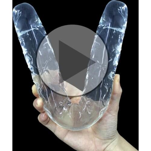 Super Long Dildo Double head Dildos for Women Lesbian Soft Jelly Realistic Dildo Flexible Big Penis Sex Toy for Lesbian Sex Shop