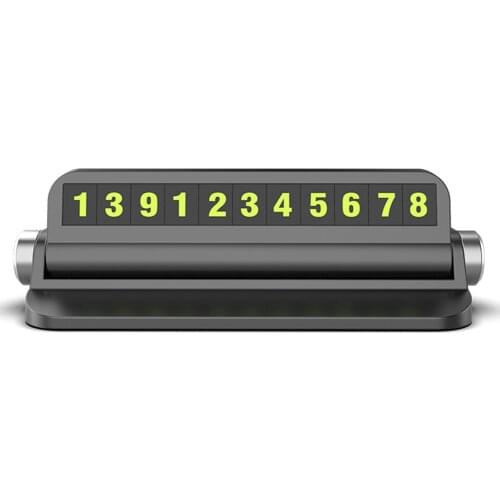 Phone Number in the car Business Card Parking Plate Board Car Temporary Parking Cart Phone Accessory