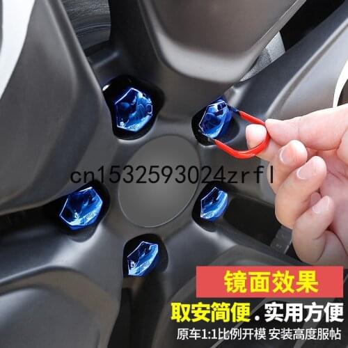 For Hyundai Elantra 2021 Sonata 10th 2020 Wheel Hub Screw Protective Cap Tire Decoration Anti Rust Cap