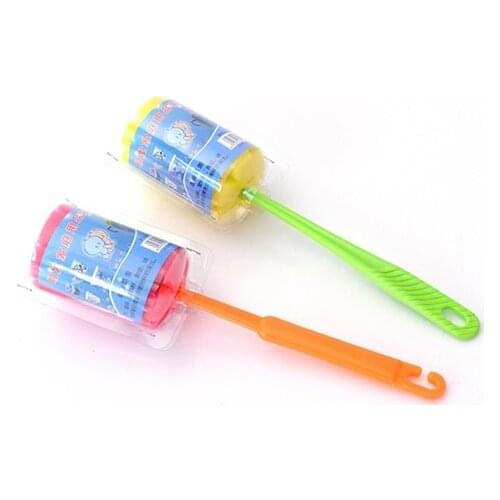 1Pc Bottle Coffe Tea Glass Cup Mug oxford cloth Kitchen Cleaning Tool Sponge Brush For Wineglass random color 5.5x25cm