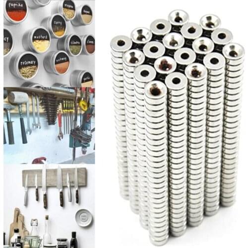 5-25pcs Neodymium Magnet Multi-size Hole 4/5/16mm NdFeB Round Super Powerful Strong Permanent Magnetic imanes Disc