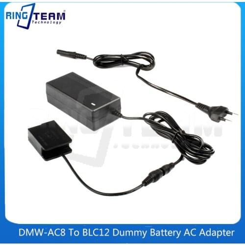 AC Adapter DMW-AC8 + DMW-DCC8 DCC8 DC Coupler BLC12 for Panasonic Lumix GX8 FZ1000 FZ300 FZ200 G7 G6 G5 G80 G81 G85 Cameras