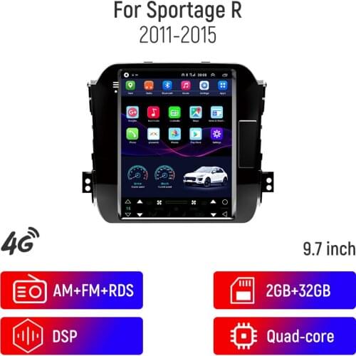 9.7 inch Car Stereo Auto Radio For Kia Sportage 2011-2015 Tesla Screen Multimedia Player GPS Navigator 2 din Android 10