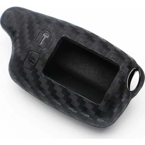 Carbon Fiber Key Case Cover for Tomahawk TW9010 TW9030 TW9020 Remote Control LCD Keychain 2 Way Sensor Protection