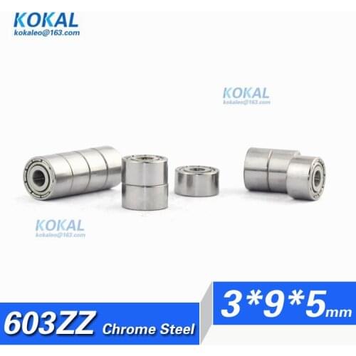 [CM603ZZ]Free Shipping 10pcs chrome steel factory directly supply ball bearing Gcr15 603ZZ 603-2ZZ 603 bearing 3*9*5mm