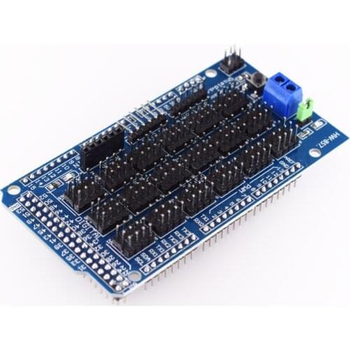 For Arduino MEGA Sensor Shield V1.0 V2.0 Dedicated Expansion Development Board MEGA 2560 Sup IIC Bluetooth SD Robot Parts DIY