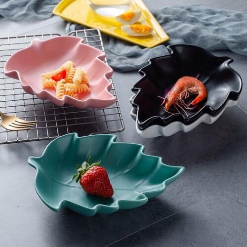 Northern European-Style Ceramic Baking Tray Household Childrens Breakfast Bowl Creative Dessert Cold Drink Fruit Salad Bowl