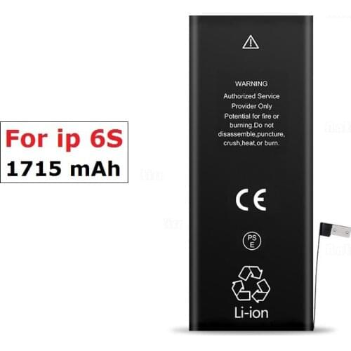 3.82V 1715mAh Lithium Polymer Battery For Real capacity iPhone 6S 6GS iPhone6S Rechargeable Mobile Phone Bateria Batteries