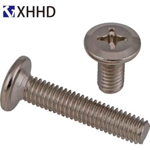M6 M8 Flat Round Head Phillips Cross Recessed Machine Screw Furniture Bolt Barrel Nut