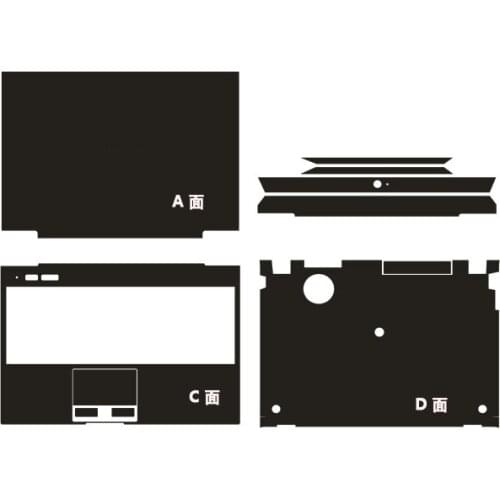 KH Laptop Brushed Glitter Sticker Skin Cover Guard Protector for Toshiba Portege Z830 Z930 13.3"