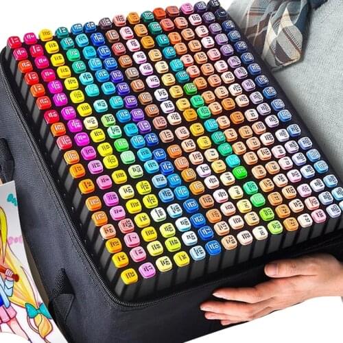 Alcohol Marker Set Double Tip Color Artist Marker Professional for Art Sketching Coloring Books Painting Comics and Design