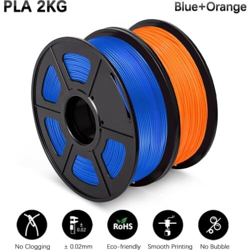 GOHIGH PLA Material 3D Printer Filament 2 Rolls /Set Top Quality Brand PLA Filament for RepRap