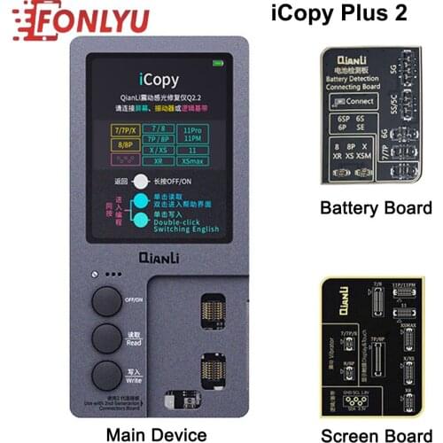 New iCopy Plus 2.0 Vibrator /Light Sensor / True Tone Lcd Display Recovery Device for iPhone 7-11 Pro Max Testing