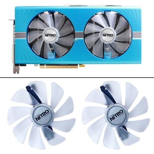 NEW 2PCS CF1015H12D FD10015M12D RX 590 580 480 470 570 GPU Cooler Fan For Sapphire RX470 RX590 RX580 RX480 RX570 NITRO SpecialE