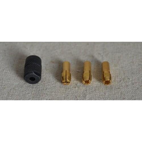 New M8*0.75mm Nut + 3PCS Brass Collet Set Including 1.6mm/2.3mm/3.2mm Fits Dremel Rotary Tools