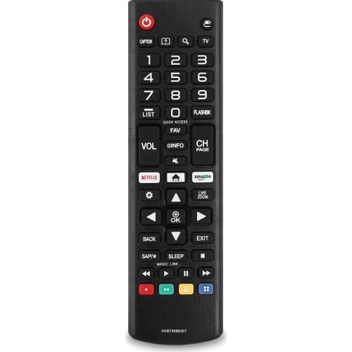 New Remote Control for LG LCD Smart TV AKB75095307 AKB75095303 55LJ550M 32LJ550B 32LJ550M-Ub With Amazon/Netflix Buttons