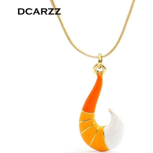 Anime Gold Fox Pendant Snake Chain Choker Necklace Women Girl Ladybug Party Costume Kid Halloween Christmas Gift Fashion Jewelry