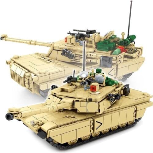 Mould King 1052pcs M1A2 Military Tank Building Blocks Modern Tanks Bricks Set Model DIY Toys for Children Kids Gifts