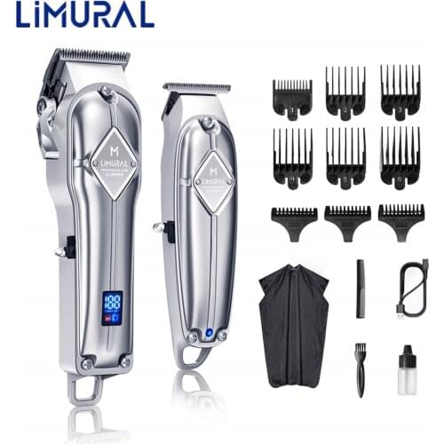 Limural Hair Clippers for Men Cordless Close Cutting T-Blade Trimmer Kit Professional Hair Cutting Kit Beard Trimmer Barbers