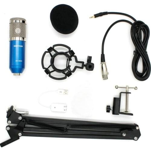 BM 800 Professional Broadcasting Studio Recording Condenser Microphone Mic Kit with Shock Mount Arm Stand Mounting