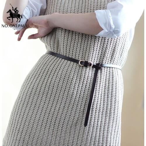 NO.ONEPAUL Colours Strap Waistband For Dress Leather Belt WOMAIL Delicate belts womens belts Ladies retro vintage Woman Candy