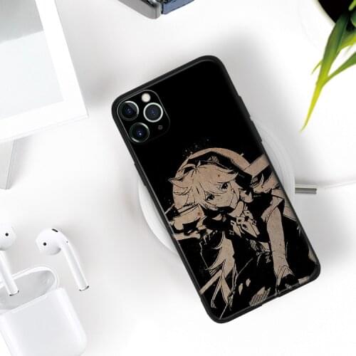 Genshin Impact Vintage Razor manga silicone Phone Case FOR iPhone Se 6 6s 7 8 Plus X Xr Xs 11 12 Mini Pro Max Glass Cover Shell