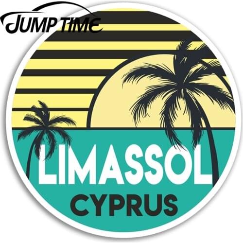 Jump Time Limassol Cyprus Vinyl Stickers Travel Sticker Laptop Luggage Car Funny Decal Trunk Window Car Covers