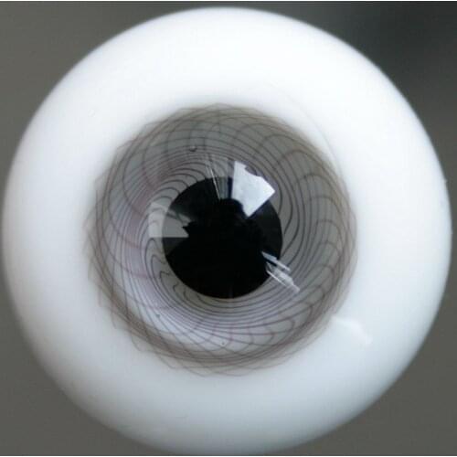 [wamami] E13# 8mm Grey & Black Pupil For BJD Doll Dollfie Mesh Glass Eyes Outfit