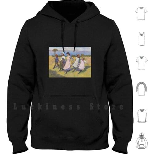 Here We Are Gathering Nuts In May By Elizabeth Forbes Hoodies Long Sleeve 19th Century Art 19th Century